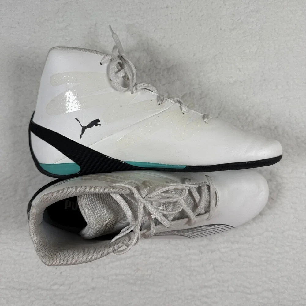 Puma Mercedes AMG Petronas F1 Carbon Cat Mid Shoes Men's 10 White 307544-01